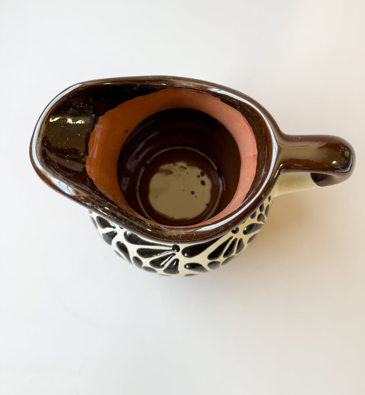 Talavera Style Clay Pitcher - Engobe Jarra Barro