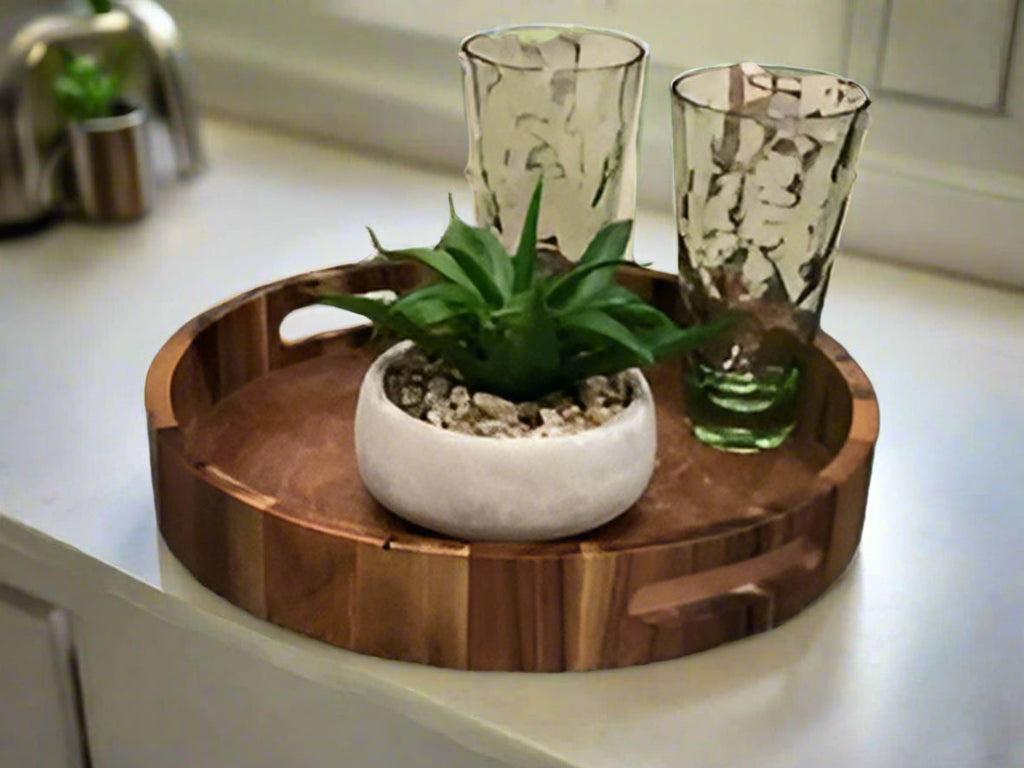 Round Serving Tray