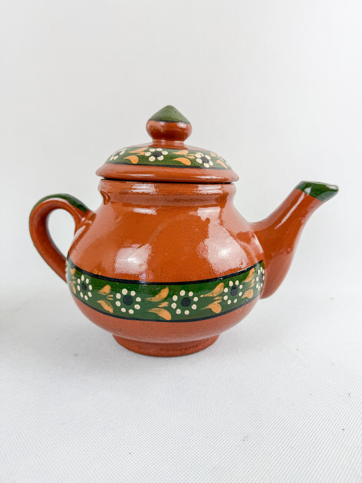 Traditional Mexican Tea Pot Set 16pc - Juego de Te Barro