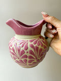Talavera Style Clay Pitcher - Engobe Jarra Barro