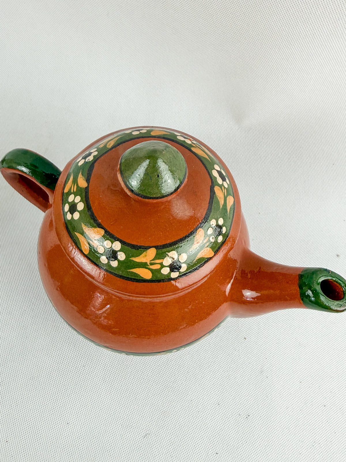 Traditional Mexican Tea Pot Set 16pc - Juego de Te Barro