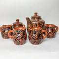 Mexican Talavera Style Tea Set 6pc - Juego de Te