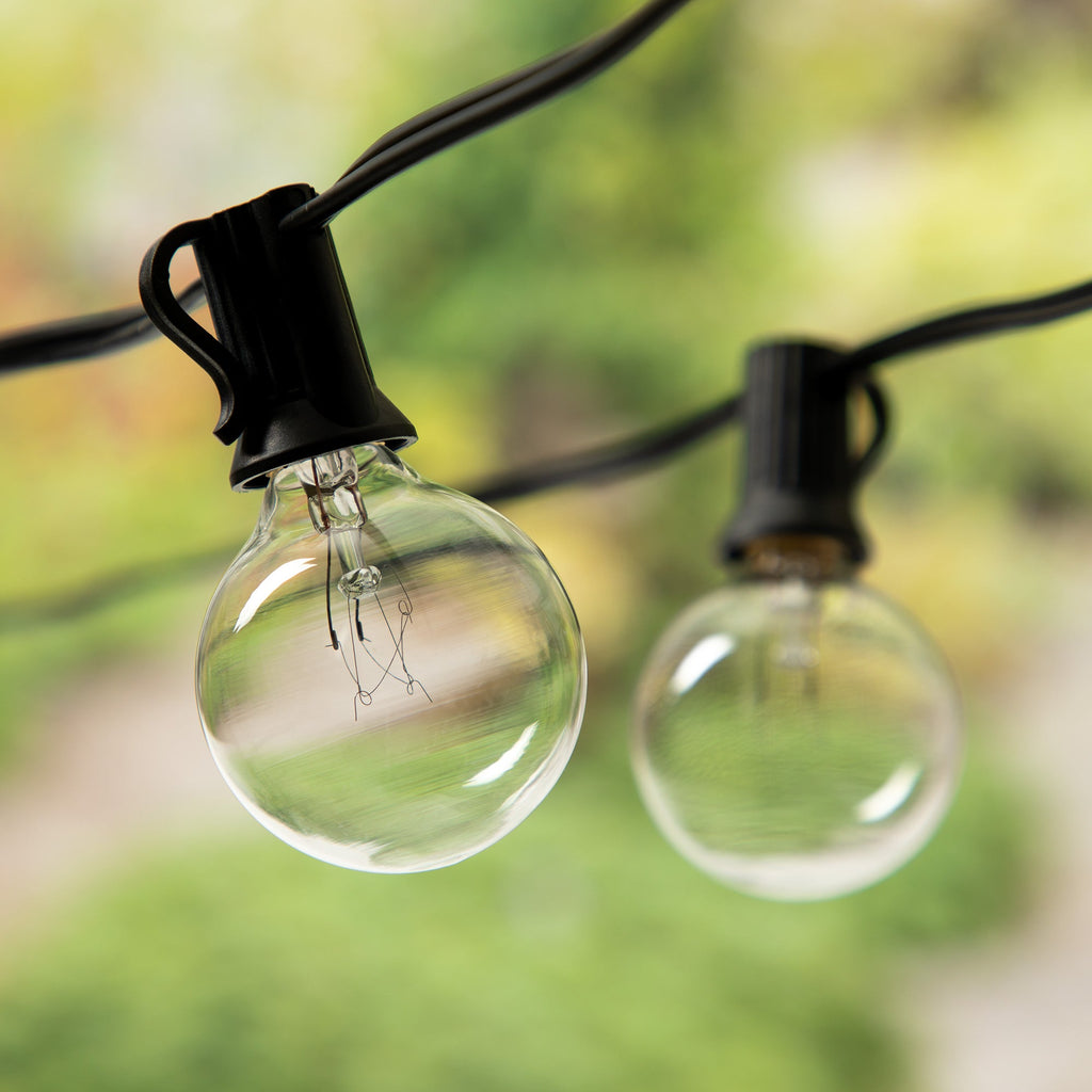 Incandescent Globe String Lights — Warm White Outdoor Patio Lights for Cottage Garden & Backyard Ambiance