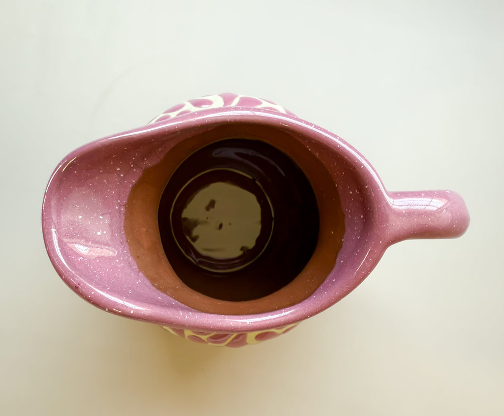 Talavera Style Clay Pitcher - Engobe Jarra Barro