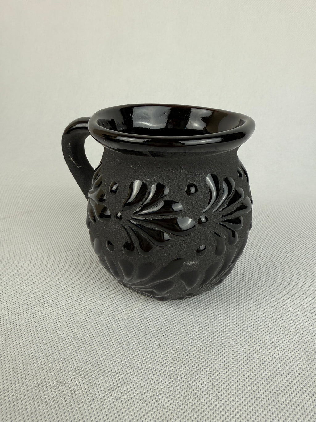 Mexican Clay Mugs Black Engobe - Tazas De Barro Jarrito