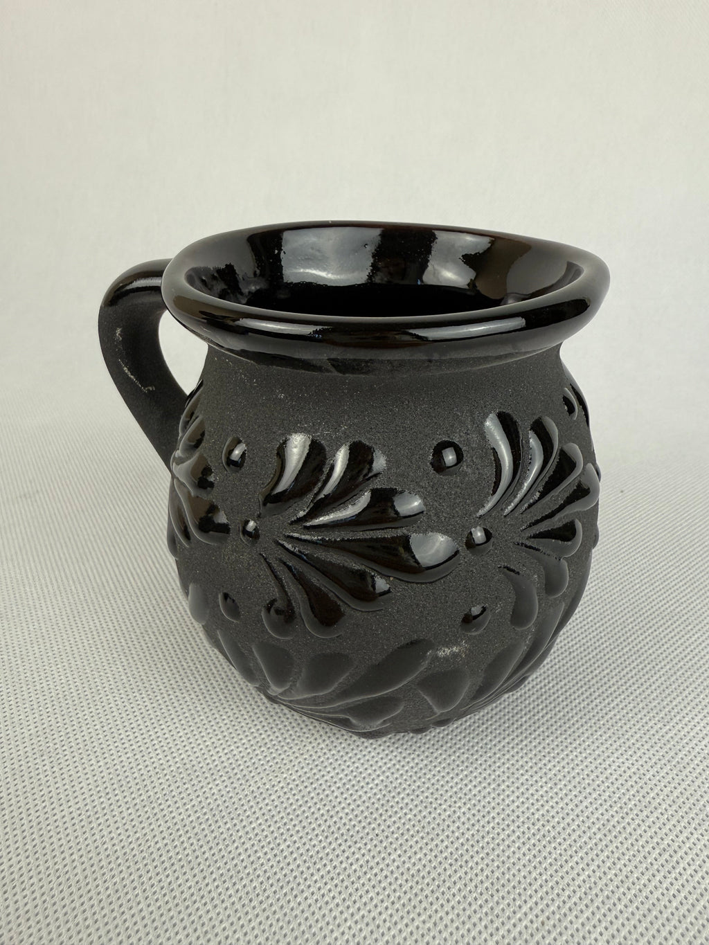 Mexican Clay Mugs Black Engobe - Tazas De Barro Jarrito