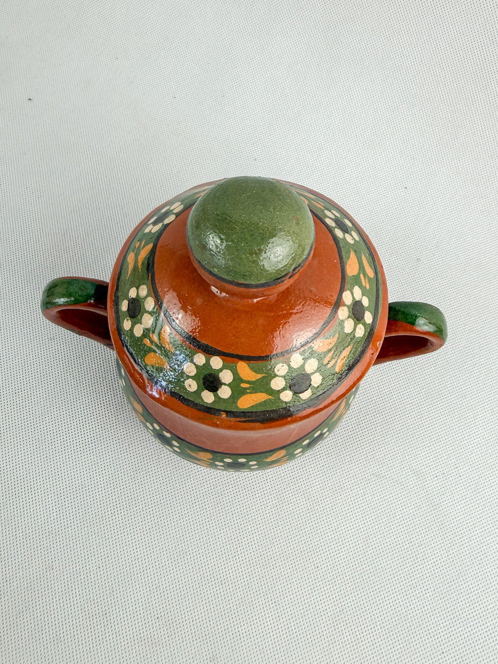 Traditional Mexican Tea Pot Set 16pc - Juego de Te Barro