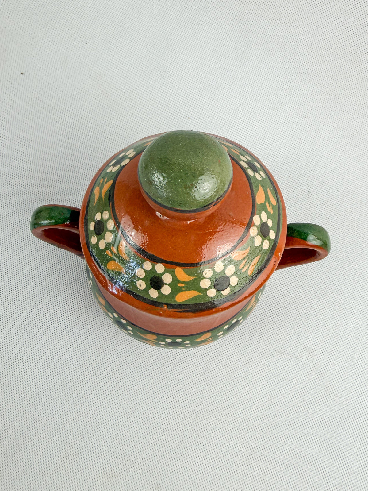 Traditional Mexican Tea Pot Set 16pc - Juego de Te Barro