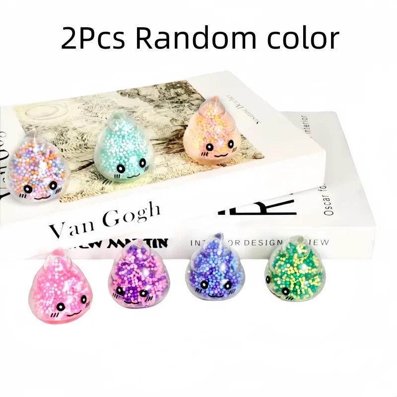 2PCS Squishy Poop Stress Relief Balls | Colorful Fidget Toys for Stress and Fun
