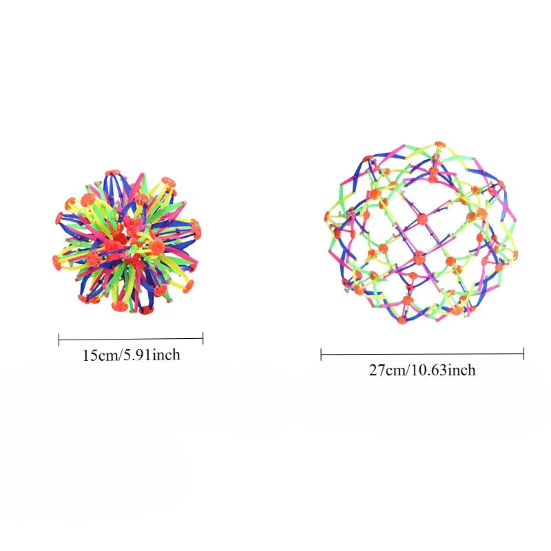Rainbow Expandable Stress Ball | Sensory Fidget Toy for Kids
