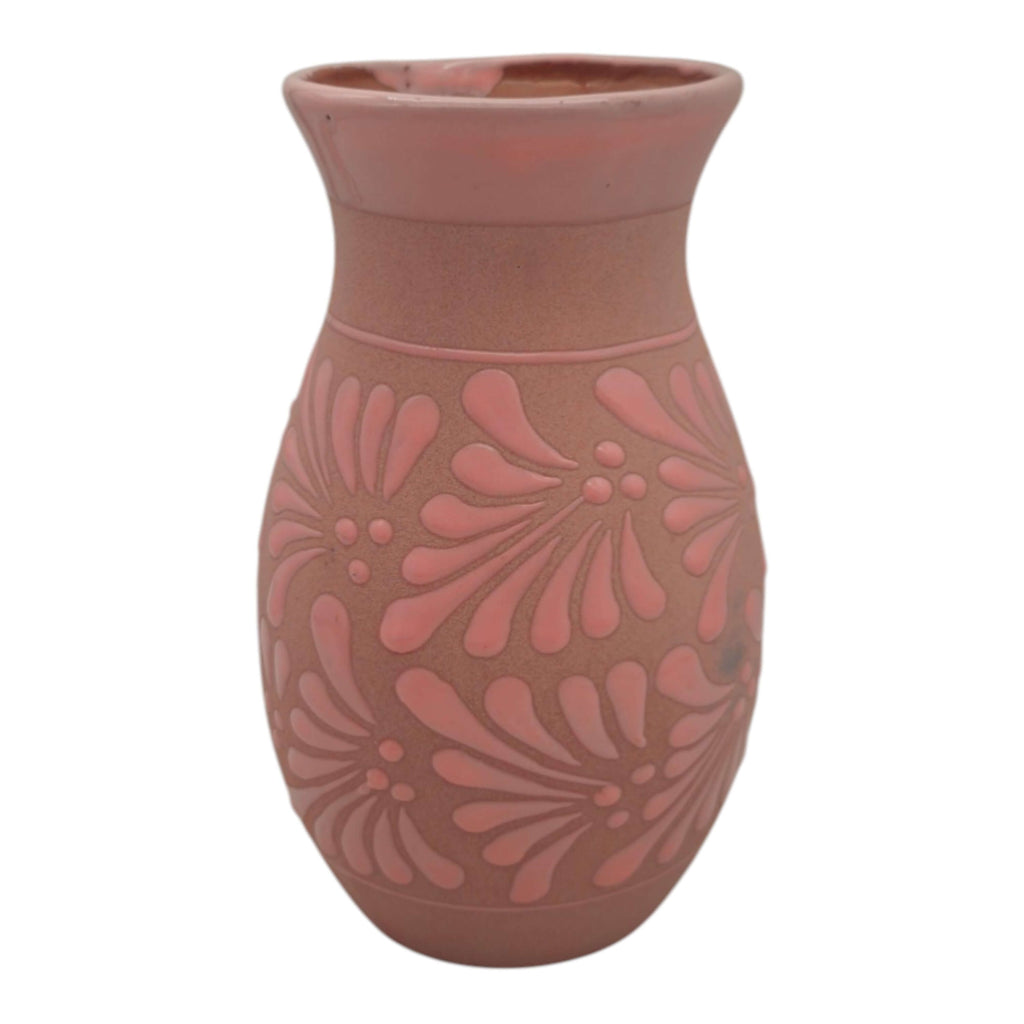 Pink Talavera Vase | Handmade Floral Pottery
